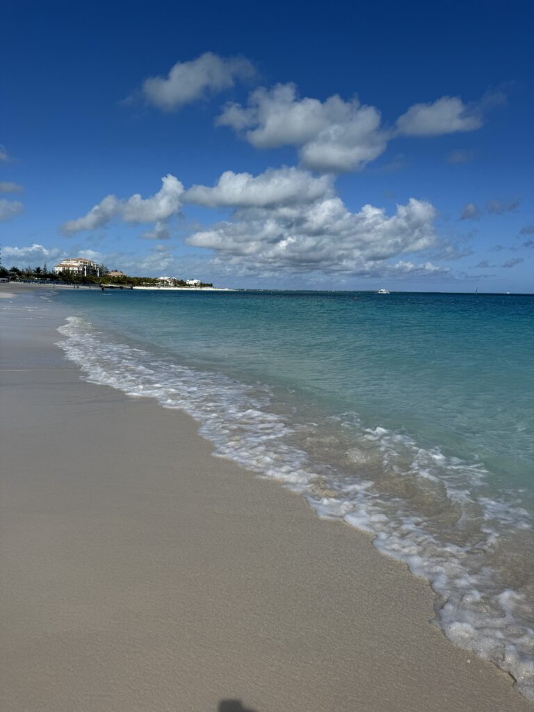 Grace Bay Beach in Turks and Caicos with turquoise water and white sand