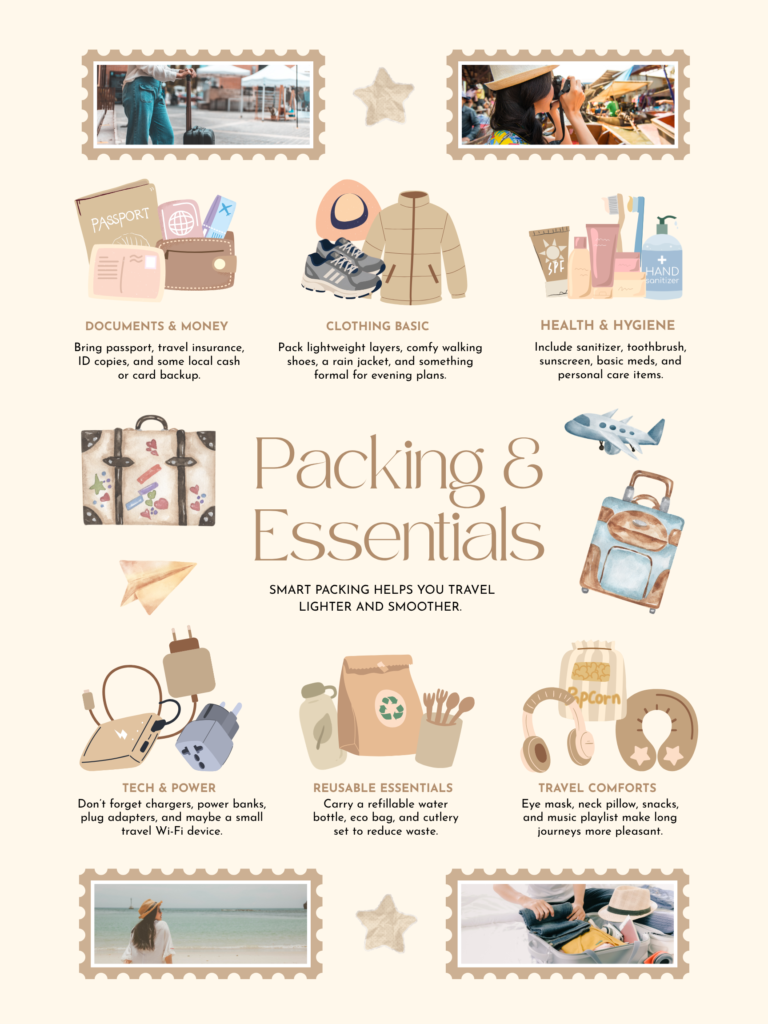 Europe travel packing carry-on suitcase essentials